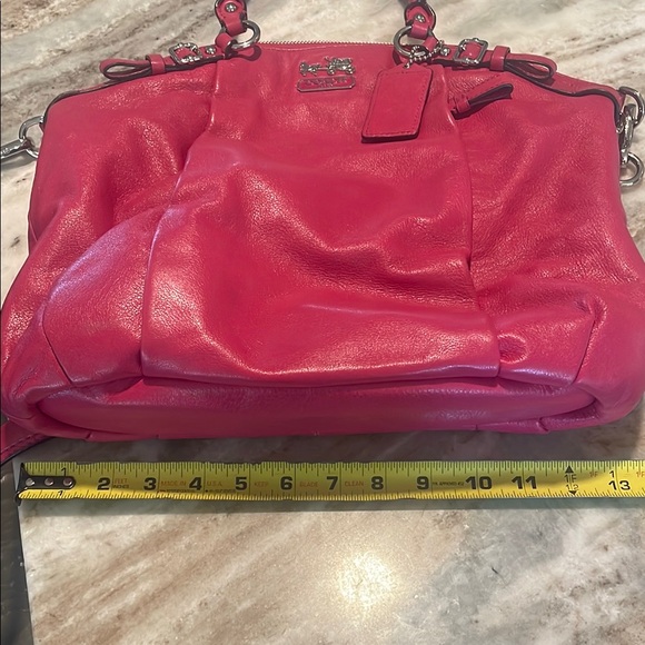 Coach Pink Leather Women's Bag - Picture 15 of 16